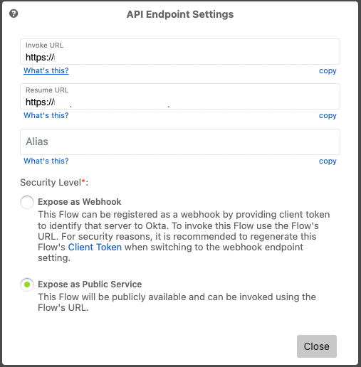 API Endpoint Configuration